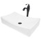 Novatto White Porcelain Vessel Sink Combo with Oil Rubbed Bronze Faucet, Drain and Sealer NSFC-01141116ORB - alternate 1